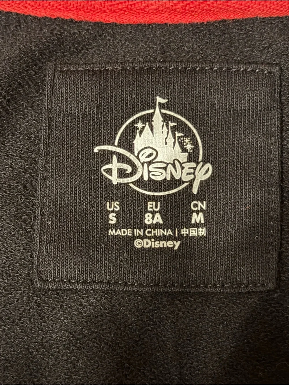 Disney Black & Red Minnie Mouse Zip Hoodie with bow detail